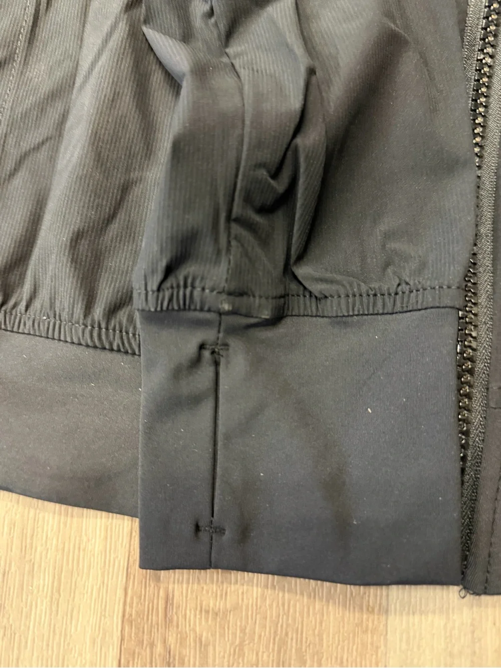 All In Motion Girls Medium Black Hooded Windbreaker Jacket NWT